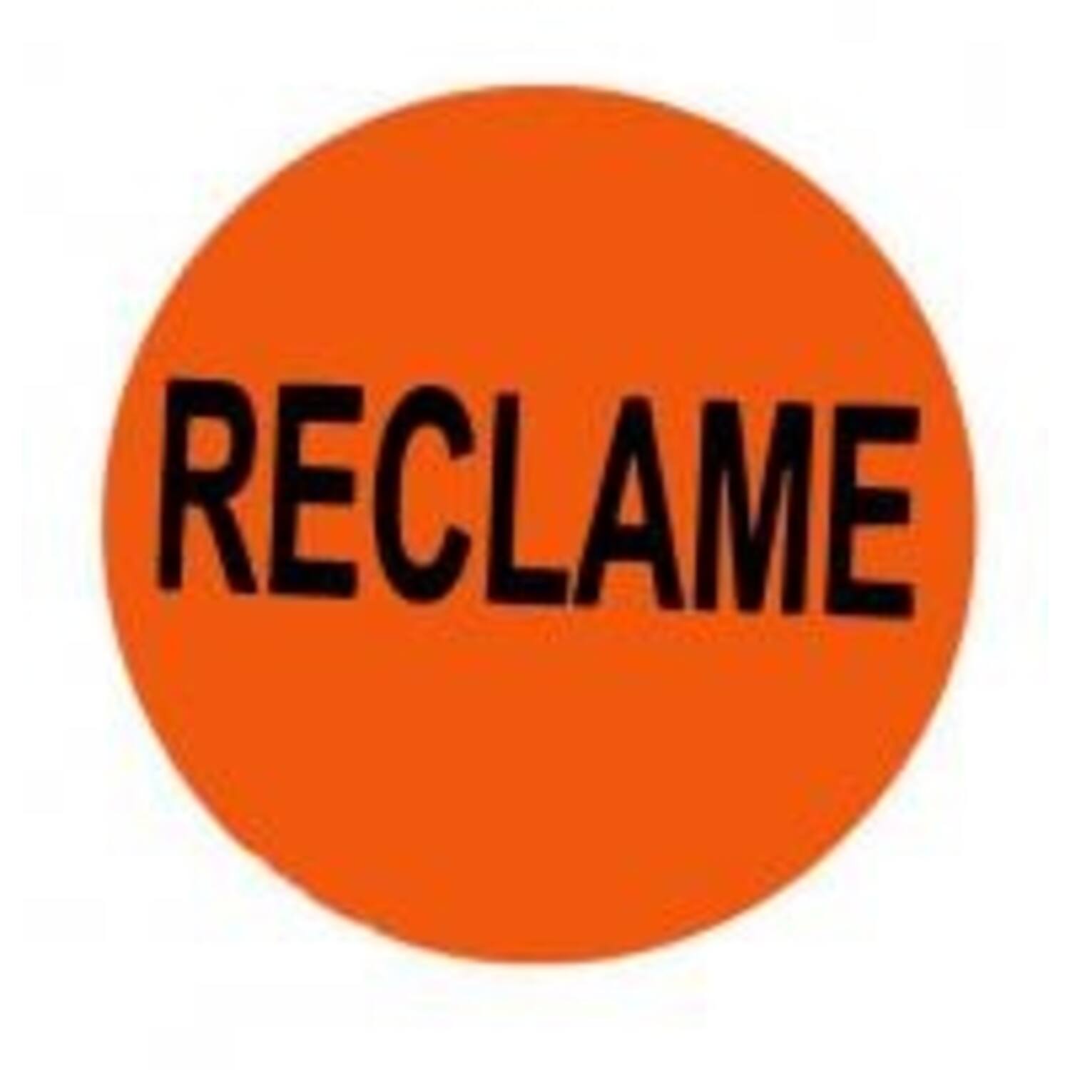 RECLAME STICKERS ROND ROOD 35mm  2000st